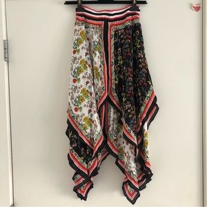 Alice + Olivia “Maura” Tiered Handkerchief Hem Skirt - size 0